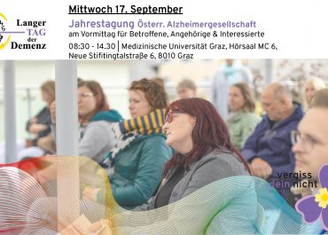 Langer Tag der Demenz Graz 2025, Angehörigentag Jahrestagung Österr. Alzheimergesellschaft